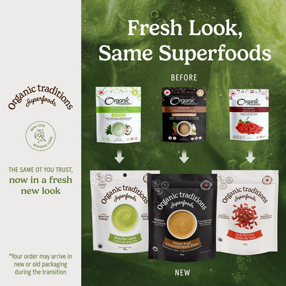 Organic Traditions Matcha Latte Powder, Japanese Matcha Green Tea With Coconut Milk, Naturally Occurring Caffeine And L Theanine, Lightly Sweetened Instant Latte Drink With Probiotics, 150g / 5.3oz 🍁 All In One Marketplace Canada