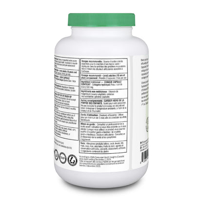 Organika Enhanced Collagen Protein Capsules - For Healthy Hair, Skin, Nails, Joints - Hydrolyzed For Better Absorption – Grass-Fed, Non-GMO - 240 Capsules 🍁 All In One Marketplace Canada