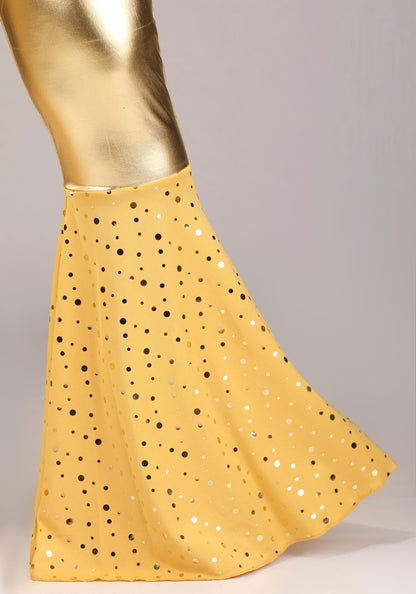 Dreamgirl Womens 70s Disco Costume, Adult Retro Gold Jumpsuit, Disco Fox Halloween Costume Small
