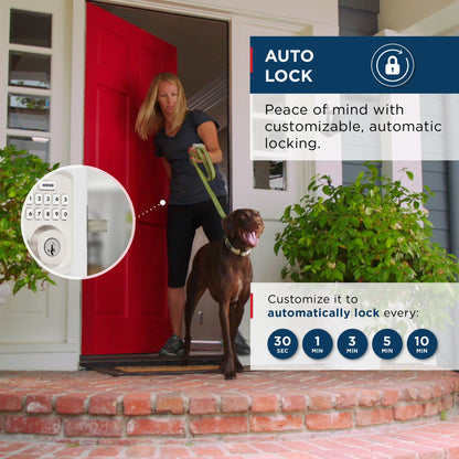 Weiser Powerbolt 3 x Daylon Combo Pack, Keyless Entry Door Lock/Deadbolt with Door Handle/Lever in Satin Nickel, 10-Button Keypad Door Lock, Electronic Door Locks for Front Door 🍁 All In One Marketplace Canada