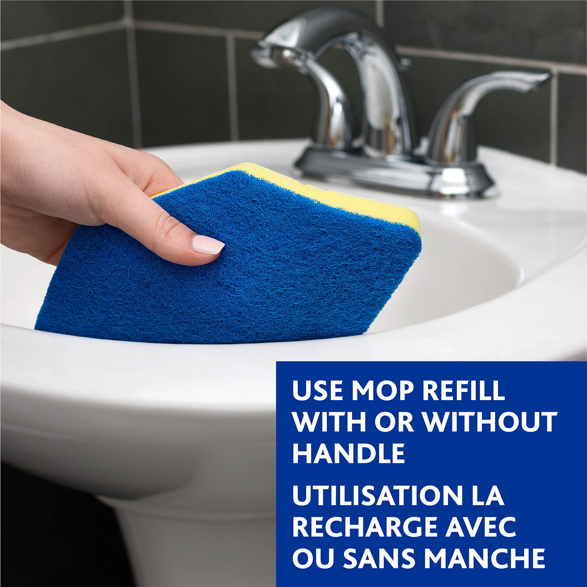 Vileda Bathroom Cleansing Supplies Set | Includes 1 Magic Mop with 1 Extra Refill and 1 Microfibre Bathroom Cleaning Cloth 🍁 All In One Marketplace Canada