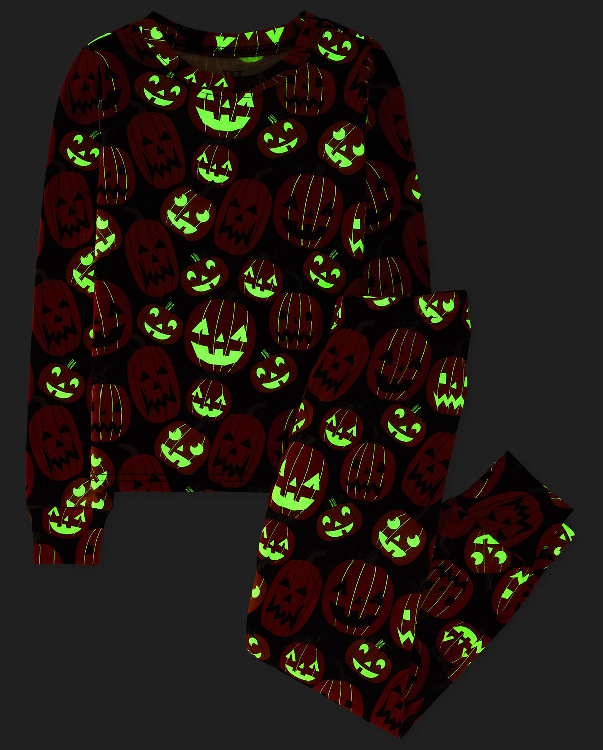 The Children's Place Kids' Family Matching, Halloween Pajama Sets, Cotton, Pumpkin Allover, 3T