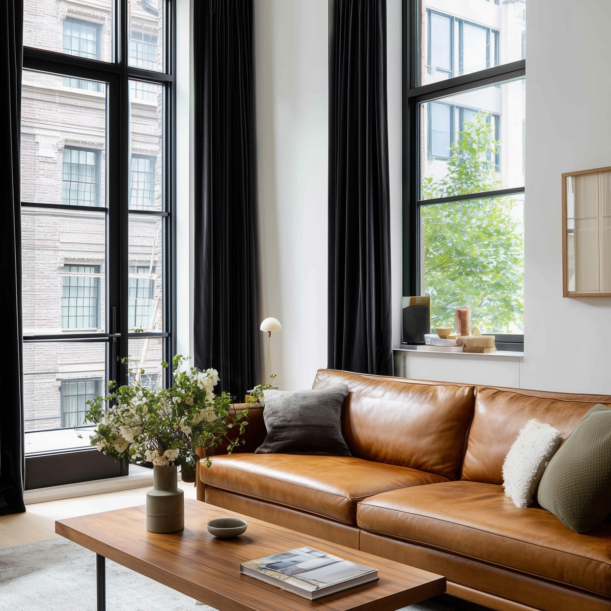 NICETOWN Black Velvet Curtains 84 Inches 2 Panels, 52 W, Grommet