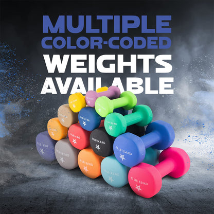 Yes4All Dumbbell Neoprene, poids et haltere, Weight Set, Hand Weights for Women, Dumbbells Pair, Free Weights (D. Blue - 6lbs) 🍁 All In One Marketplace Canada