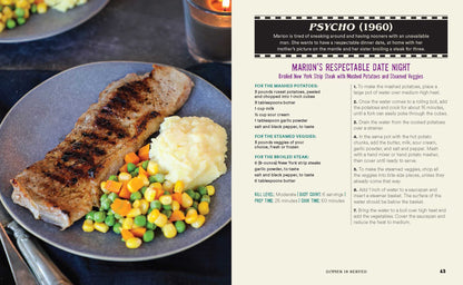 The Horror Movie Night Cookbook: 60 Deliciously Deadly Recipes Inspired by Iconic Slashers, Zombie Films, Psychological Thrillers, Sci-Fi Spooks, and More (Includes Halloween, Psycho, Jaws, The Conjuring, and More)