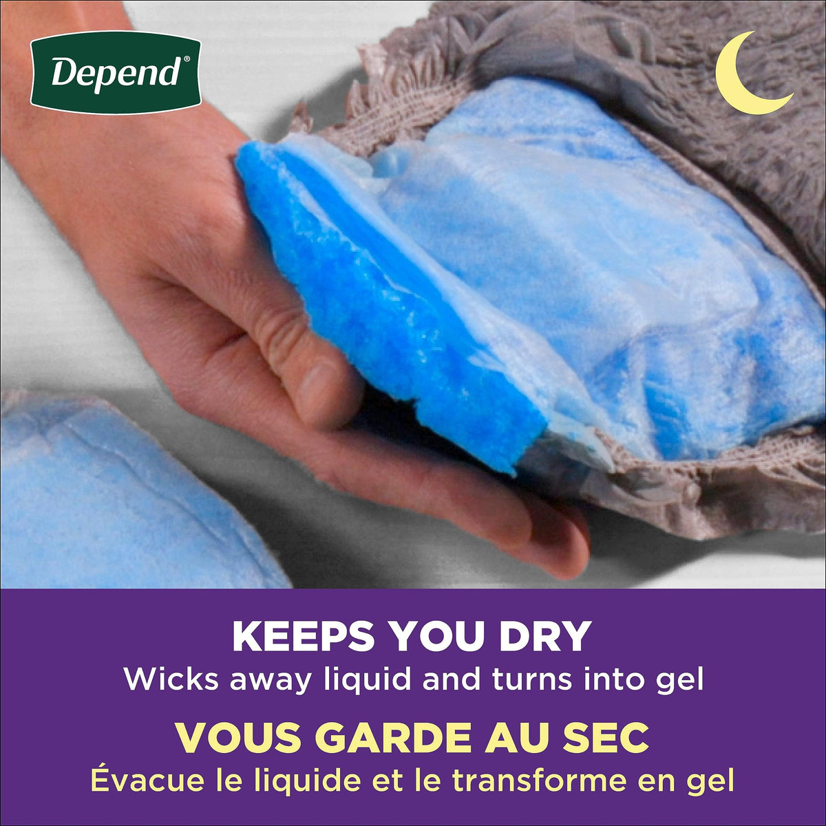 Depend Night Defense Adult Incontinence Underwear for Men, Disposable, Overnight, Extra-Large, Grey, 48 Count 🍁 All In One Marketplace Canada