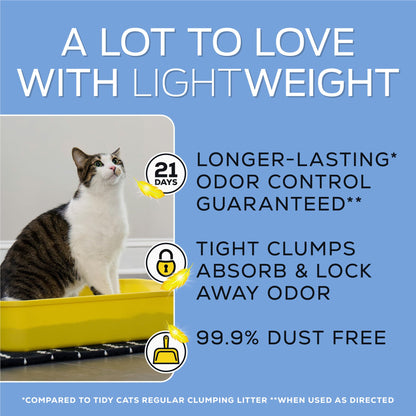 Purina Tidy Cats Lightweight with Glade Clear Springs Multi-Cat, Clumping, Low Dust, Scented Cat Litter - 17 lb. Box 🍁 All In One Marketplace Canada