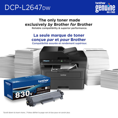Brother DCP-L2647DW Compact Wireless Monochrome Laser Printer with Scanner, 250-Sheet PaperTray 🍁 All In One Marketplace Canada