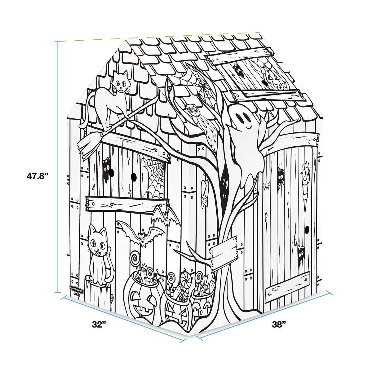 Bankers Box at Play Halloween Playhouse, Cardboard Playhouse and Craft Activity for Kids