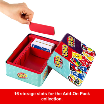 Mattel Games UNO Card Game with 2 Add On Packs with Storage Tin 🍁 All In One Marketplace Canada