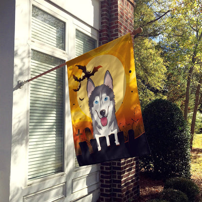 Caroline's Treasures BB1776CHF Halloween Alaskan Malamute Canvas House Size Flag, Multicolor, Large