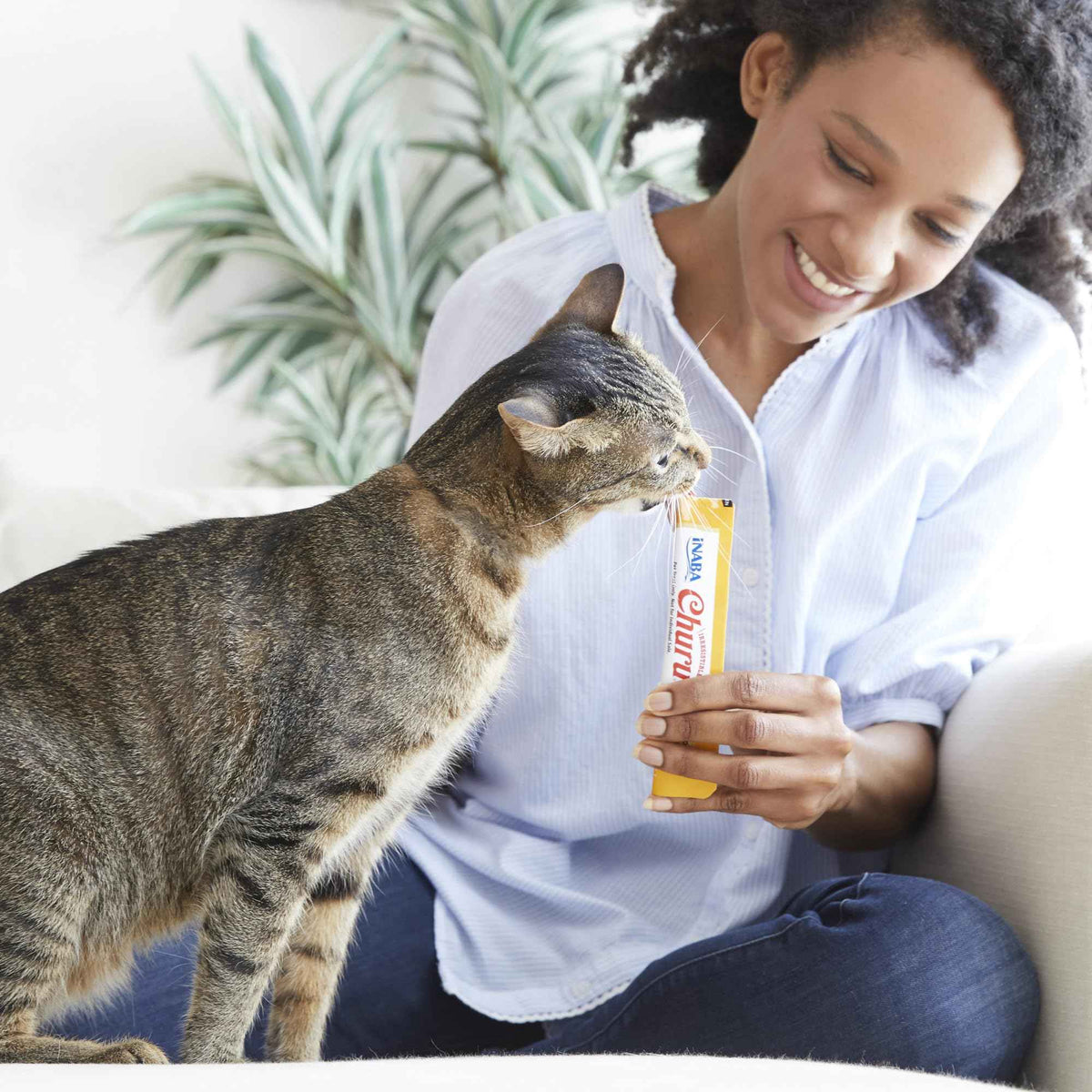 INABA Churu Cat Treats, Lickable, Squeezable Creamy Purée Cat Treat with Green Tea Extract & Taurine, 14g Each Tube, 20 Tubes, Tuna & Chicken Variety 🍁 All In One Marketplace Canada