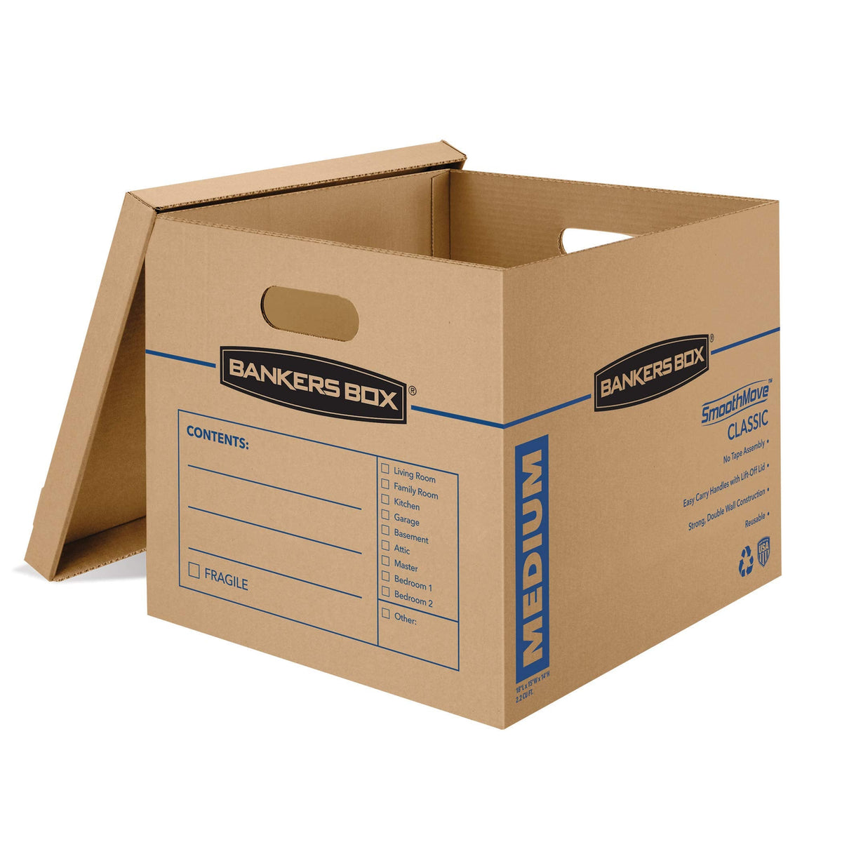 Bankers Box SmoothMove Classic Moving Boxes, No Tape Required, Medium, 20 Pack (8817202) 🍁 All In One Marketplace Canada