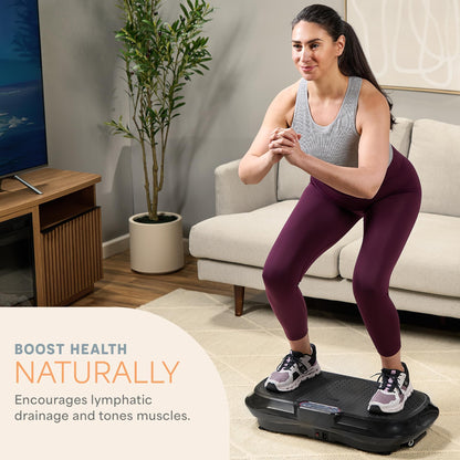 Lifepro Waver Vibration Plate Exercise Machine – Whole Body Oscillation Platform w/ 99 Speed Levels & 9 Programs – Remote Control, Loop & Resistance Bands for Full Body Home Gym Workout 🍁 All In One Marketplace Canada