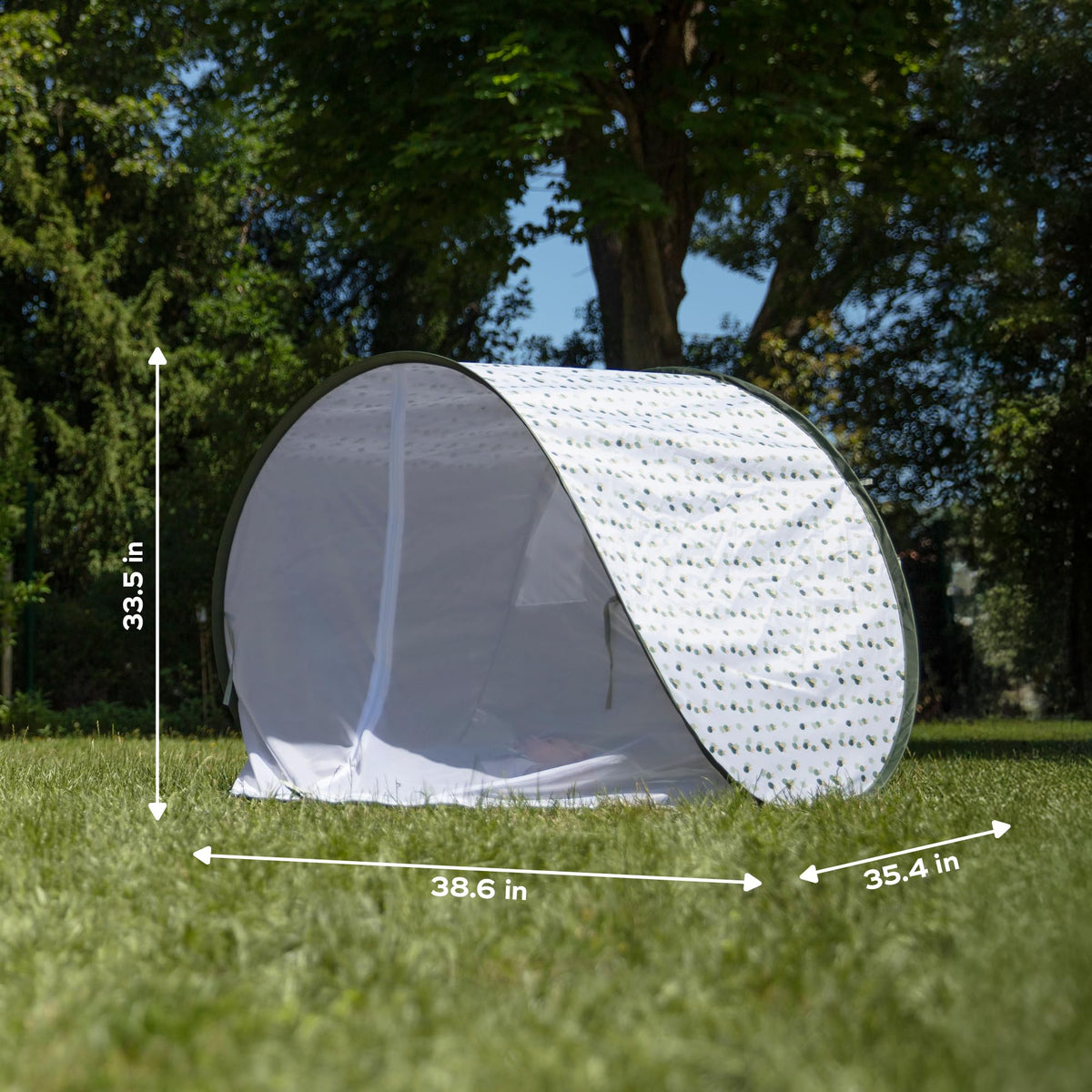 Babymoov Anti-UV Baby & Toddler Beach Tent, Pop-Up Sun Shade Shelter with UPF 50+ Protection, Portable Outdoor Canopy, Ventilated Shade, Floor Mat & Carry Bag, Provence 🍁 All In One Marketplace Canada