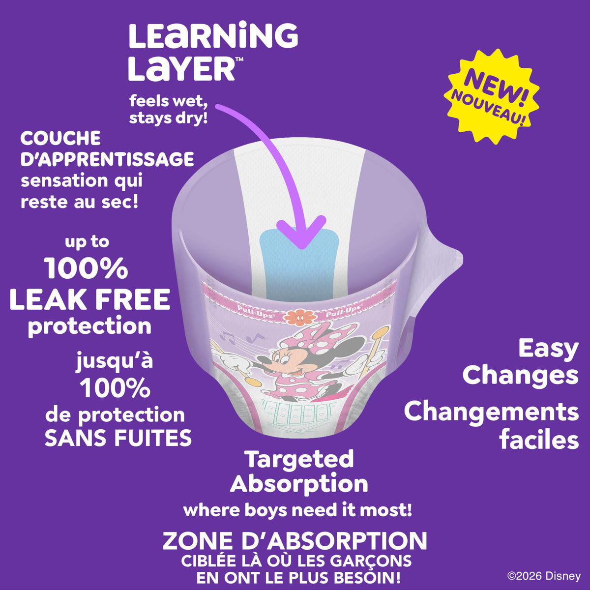 Pull-Ups Girls Potty Training Underwear, Easy Open Training Pants 2T-3T, Pull-Ups Learning Designs for Toddlers, 74ct, Giga Pack 🍁 All In One Marketplace Canada