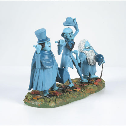 Department 56 Snow Village Halloween Disney The Haunted Mansion Beware of Hitchhikers Figurine, 3.74" H x 2.17" W x 6.06" L, Multicolor