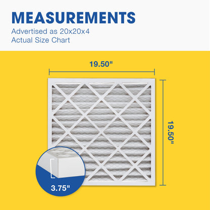 Aerostar 20 x 20 x 4 MERV 8 Pleated Air Filter, Pleated (Pack of 6) 🍁 All In One Marketplace Canada