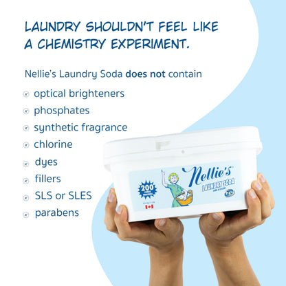 Nellie's Laundry Soda | Fragrance-Free Powder Laundry Detergent | 200 Loads 🍁 All In One Marketplace Canada
