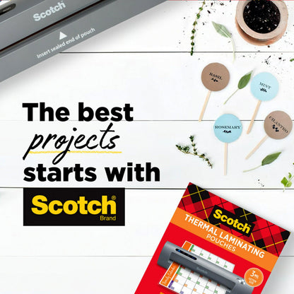 Scotch Thermal Laminating Sheets, Ideal Office or School Supplies, 9 in x 11.5 in, 3-Mil Thick, 100 Laminating Pouches 🍁 All In One Marketplace Canada