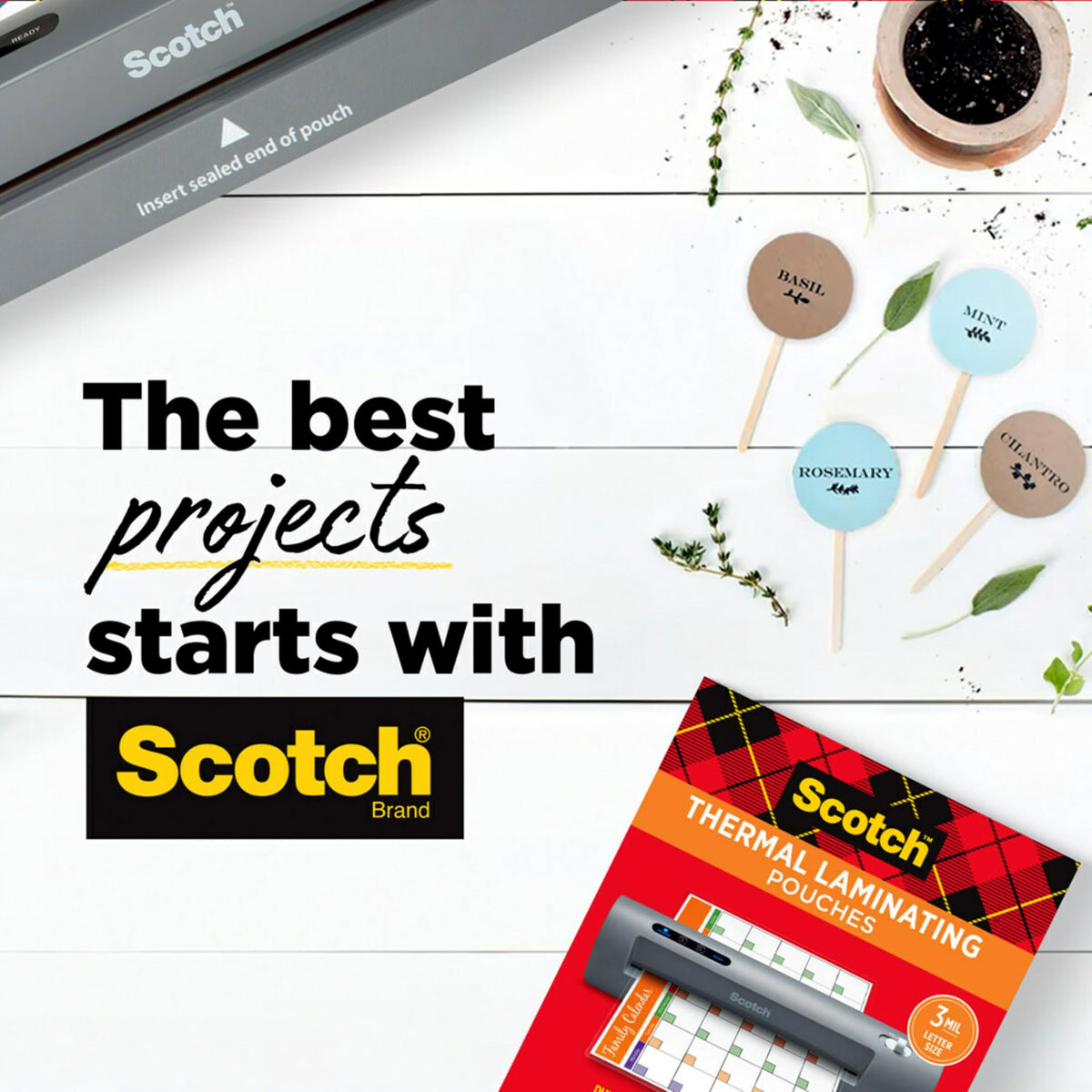 Scotch Thermal Laminating Pouches, 8.97 in x 11.45 in Laminating Sheets, 5-Mil Thick, 50 Pouches 🍁 All In One Marketplace Canada