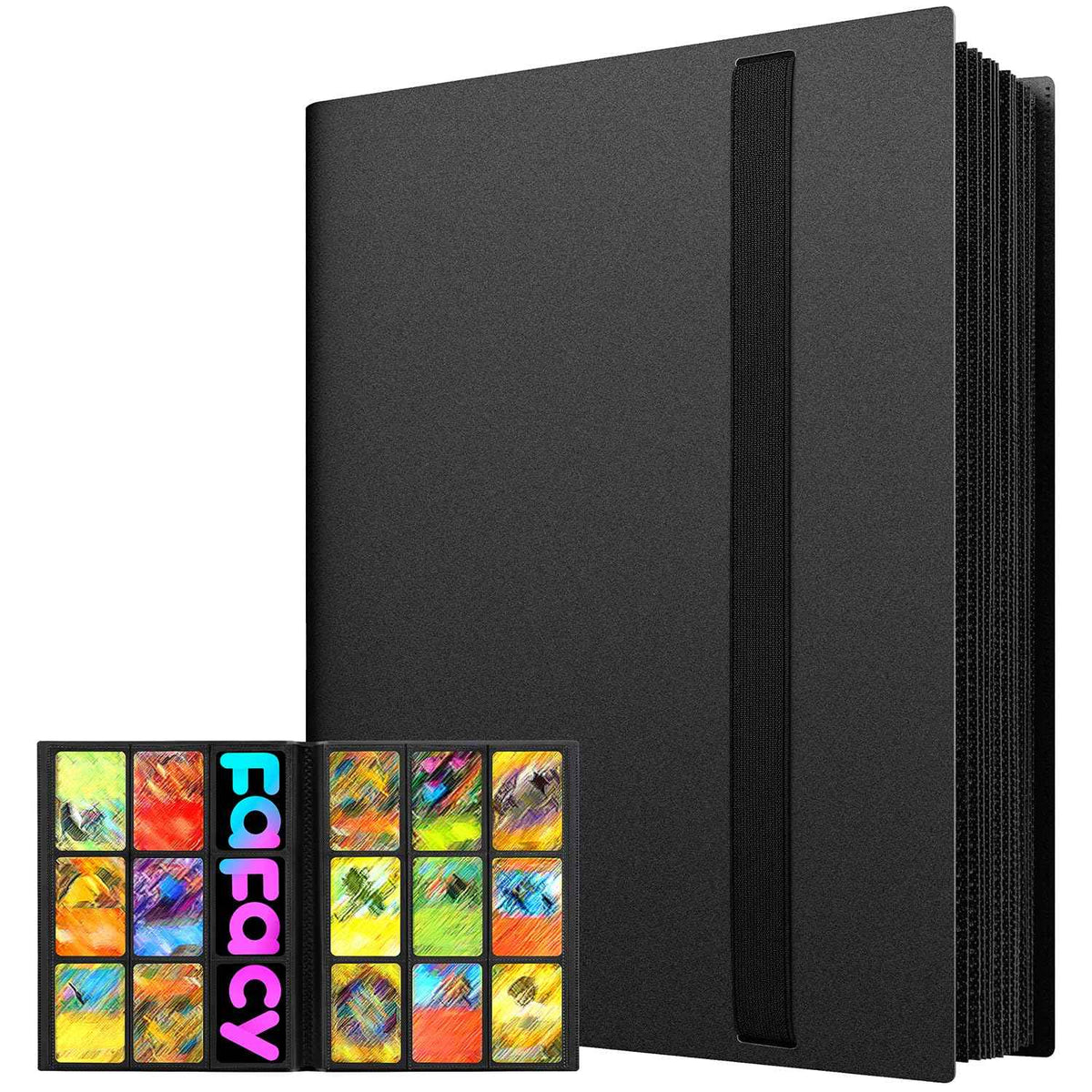 【2026】Trading Card Binder 9 Pocket, Hockey Card Binder with Sleeves Anti-open Strap Waterproof 20-Page 360 Game Cards Binder Holder Gift for Baseball/Soccer/Basketball/Football Cards Collector 🍁 All In One Marketplace Canada