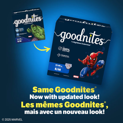 GoodNites Nighttime Bedwetting Underwear, Boys' XS (28-43 lb.), 99 Ct 🍁 All In One Marketplace Canada