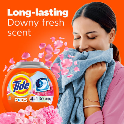Tide PODS Laundry Detergent soap with a touch of Downy 4-in-1 Detergent, Stain Remover, Freshness, Softness, Fabric Protecter, HE Compaible, 85 Count 🍁 All In One Marketplace Canada