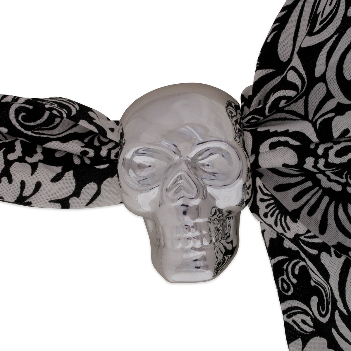 DII Halloween Napkin Rings Novelty Tabletop Décor Set, 3.25x2.25x3, Silver Skull, 6 Piece