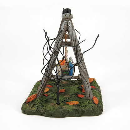Department 56 Village Collection Accessories Halloween Got a Push Spooky Swingset Figurine, 4.25 Inch, Multicolor