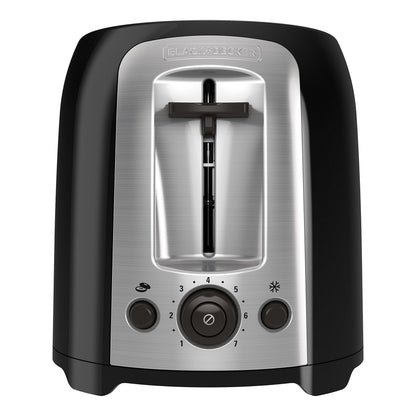 BLACK+DECKER 2-Slice Extra Wide Slot Toaster, Classic Oval, Black with Stainless Steel Accents, TR1278B 🍁 All In One Marketplace Canada