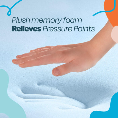 Linenspa 3 Inch Memory Foam Mattress Topper, Gel Infused RV Queen Mattress Topper, CertiPUR-US Certified 🍁 All In One Marketplace Canada
