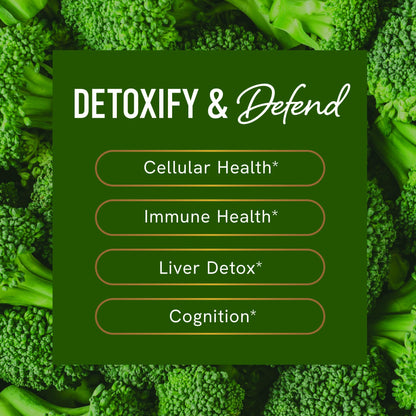 Sulforaphane Supplement from Broccoli Sprouts | 405mg Complex | NRF2 Activation With Glucoraphanin, Broccoli Seed Extract, & Mustard Seed | Supports Cellular Health with Antioxidants | 60 Capsules 🍁 All In One Marketplace Canada