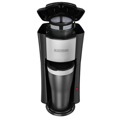 BLACK+DECKER Single Serve Coffee Maker, Includes One Dishwasher Safe Travel Mug (16oz), CM618C Black 🍁 All In One Marketplace Canada