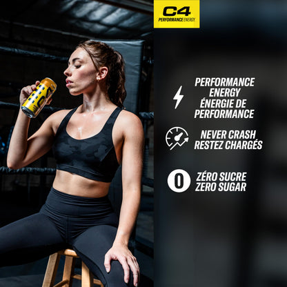 Cellucor C4 Performance Energy Drink, Creamsicle, Carbonated Sugar Free Drink with no Artificial Colours or Dyes, 473mL, 12 count 🍁 All In One Marketplace Canada