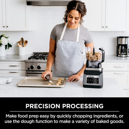 Ninja BN801C, Professional Plus Kitchen System With Auto-iQ, 72oz Pitcher, Black/Silver, 1400W (Canadian Version) 🍁 All In One Marketplace Canada