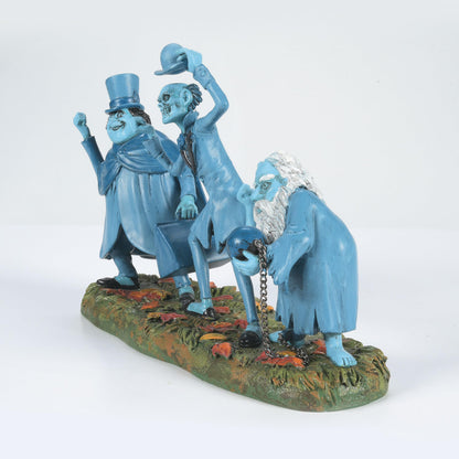 Department 56 Snow Village Halloween Disney The Haunted Mansion Beware of Hitchhikers Figurine, 3.74" H x 2.17" W x 6.06" L, Multicolor