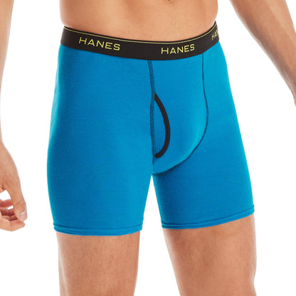 Hanes Men's 4 Pack FreshIQ Ringer Boxer Brief, Assorted, Medium 🍁 All In One Marketplace Canada