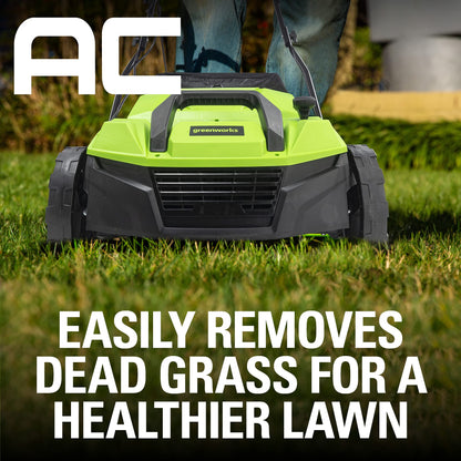 Greenworks 13 Amp 14-Inch Corded Dethatcher/Scarifier, DT13B00 🍁 All In One Marketplace Canada