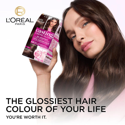 L'Oréal Paris Casting Crème Gloss Hair Dye, 323 Dark Chocolate Brown, Semi permanent Hair Color with Hair Gloss, 1 Kit (Pack of 2) 🍁 All In One Marketplace Canada