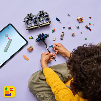 LEGO Wednesday Black Dahlia Flower Building Toy - Pretend Play Set for Girls & Boys, Ages 9+ - with Wednesday Addams & Professor Minidolls - Building Blocks for Kids - Gift Idea for Birthdays - 76784 🍁 All In One Marketplace Canada
