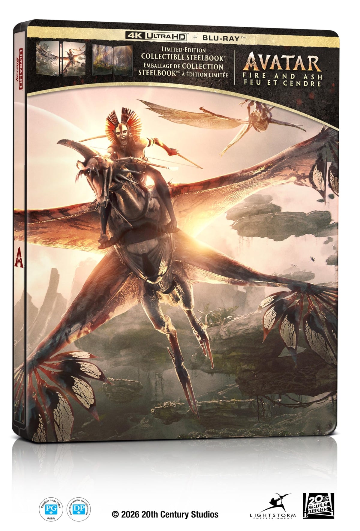 Avatar: Fire And Ash (3 Disc) - Bilingual - UHD/BD Combo + Bonus Disc + Steelbook [Blu-ray] 🍁 All In One Marketplace Canada