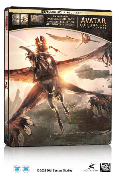 Avatar: Fire And Ash (3 Disc) - Bilingual - UHD/BD Combo + Bonus Disc + Steelbook [Blu-ray] 🍁 All In One Marketplace Canada