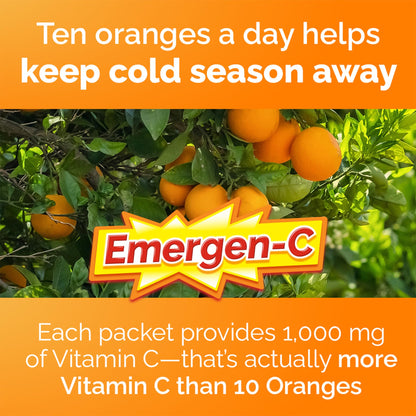 Emergen-C Immune Support Fizzy Drink Mix, A Boost of Vitamins and Minerals, Acai Berry, 30 Sachets 🍁 All In One Marketplace Canada