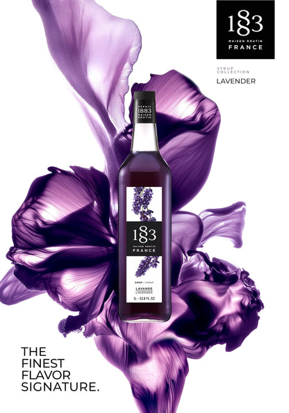 1883 Lavender Syrup, 1L Glass 🍁 All In One Marketplace Canada
