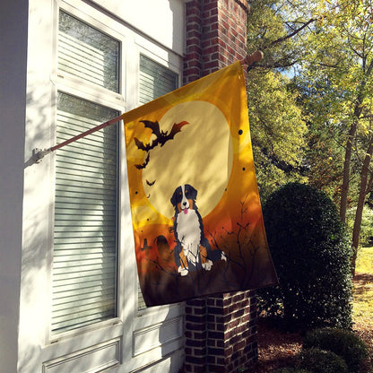 Caroline's Treasures BB4302CHF Halloween Bernese Mountain Dog Flag Canvas House Size, Large, Multicolor