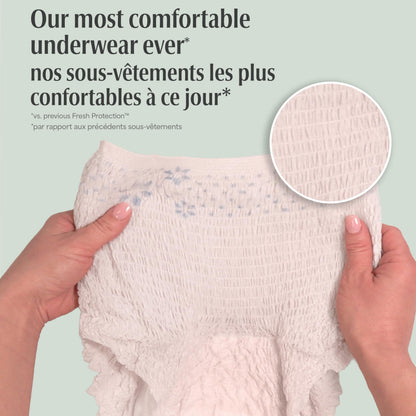 Depend Fresh Protection Adult Incontinence Underwear for Women (Formerly Depend Fit-Flex), Disposable, Maximum, Extra-Extra-Large, Blush, 44 Count (2 Packs of 22) 🍁 All In One Marketplace Canada