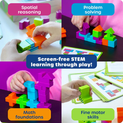 Learning Resources STEM Explorers Brainometry - 3D Puzzle, Brain Games, Brainteaser, Building Logic Toys, Gifts for Boys and Girls, Fine Motor Skills, Pattern Blocks, Math Manipulatives 🍁 All In One Marketplace Canada