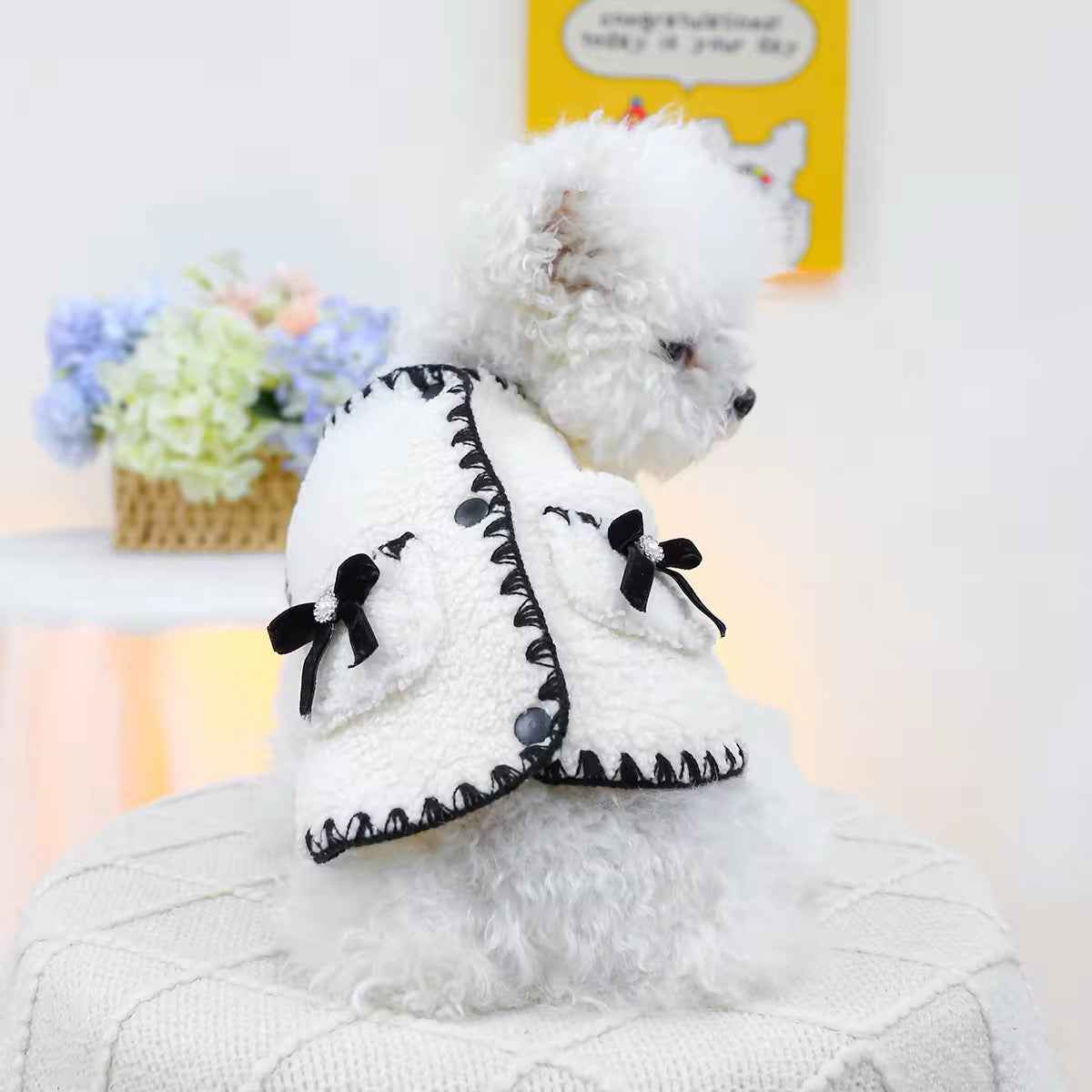 Zelda Vest – Luxury Fur-Trim Dog Vest
