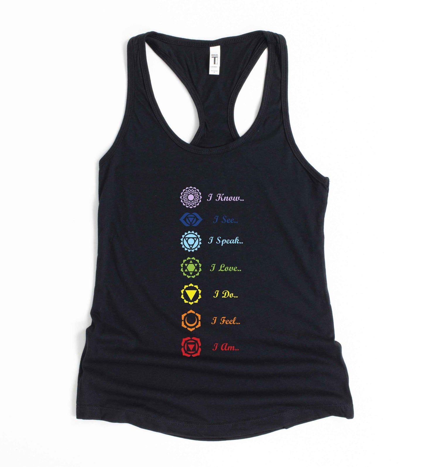 7 Chakra Yoga Tank Top | Women's Spiritual Meditation Shirt